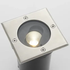 Doris - LED-gulvspot til indbygning, kantet form^Lucande Discount