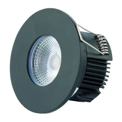 MULTIsun LED indbygningslampe, rund, sort^DOTLUX Hot