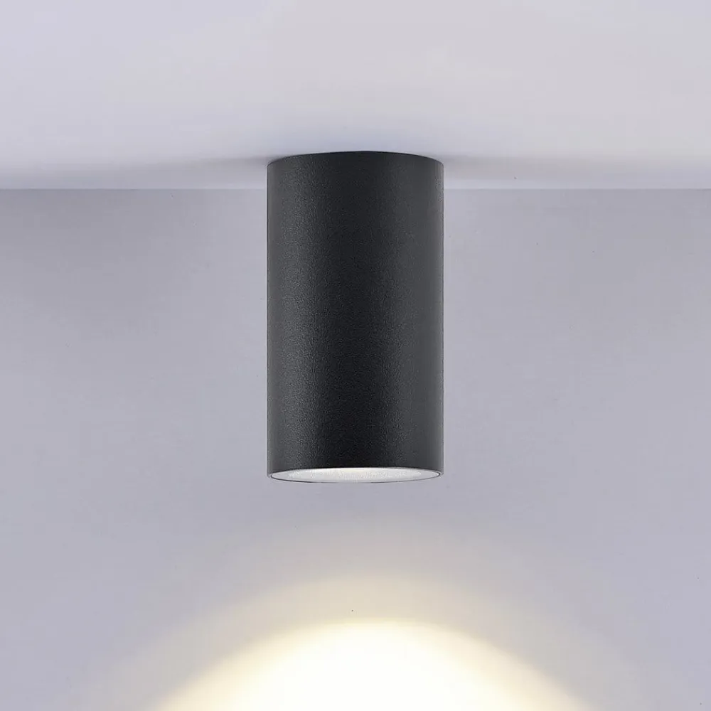 Downlight CAN, sort, IP44, Ø 6 cm, metal, GU10^Deko-Light