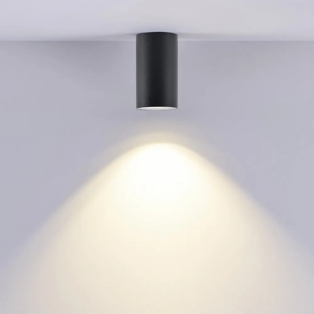 Downlight CAN, sort, IP44, Ø 6 cm, metal, GU10^Deko-Light