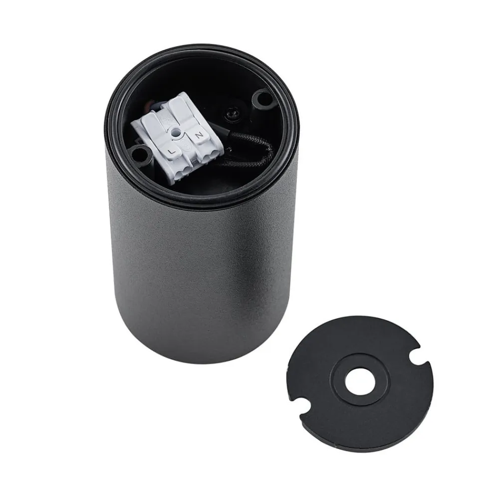 Downlight CAN, sort, IP44, Ø 6 cm, metal, GU10^Deko-Light