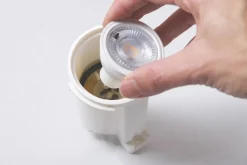 Fumagalli Downlight Livia 9,6 cm sort/frostet kunstharpiks GU10 CCT