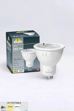 Fumagalli Downlight Livia 9,6 cm sort/frostet kunstharpiks GU10 CCT