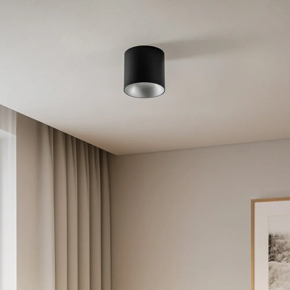 Nowodvorski Lighting Downlight Point Tone, sort, indvendig sølv