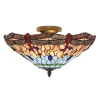 Searchlight Loftlamper>Dragonfly-loftslampe i Tiffany-stil