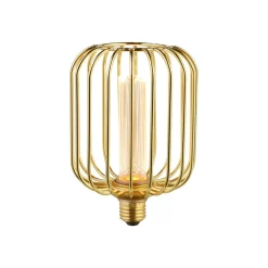 Searchlight Dæmpbar Led-Pære|Filament Pære>Drum LED-pære, guld, E27, 3,5 W, 1.800 K, dæmpbar