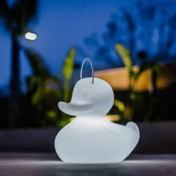 DUCK-DUCK XL udendørs LED-designerlampe, hvid^Goodnight Light New