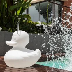 DUCK-DUCK XL udendørs LED-designerlampe, hvid^Goodnight Light New