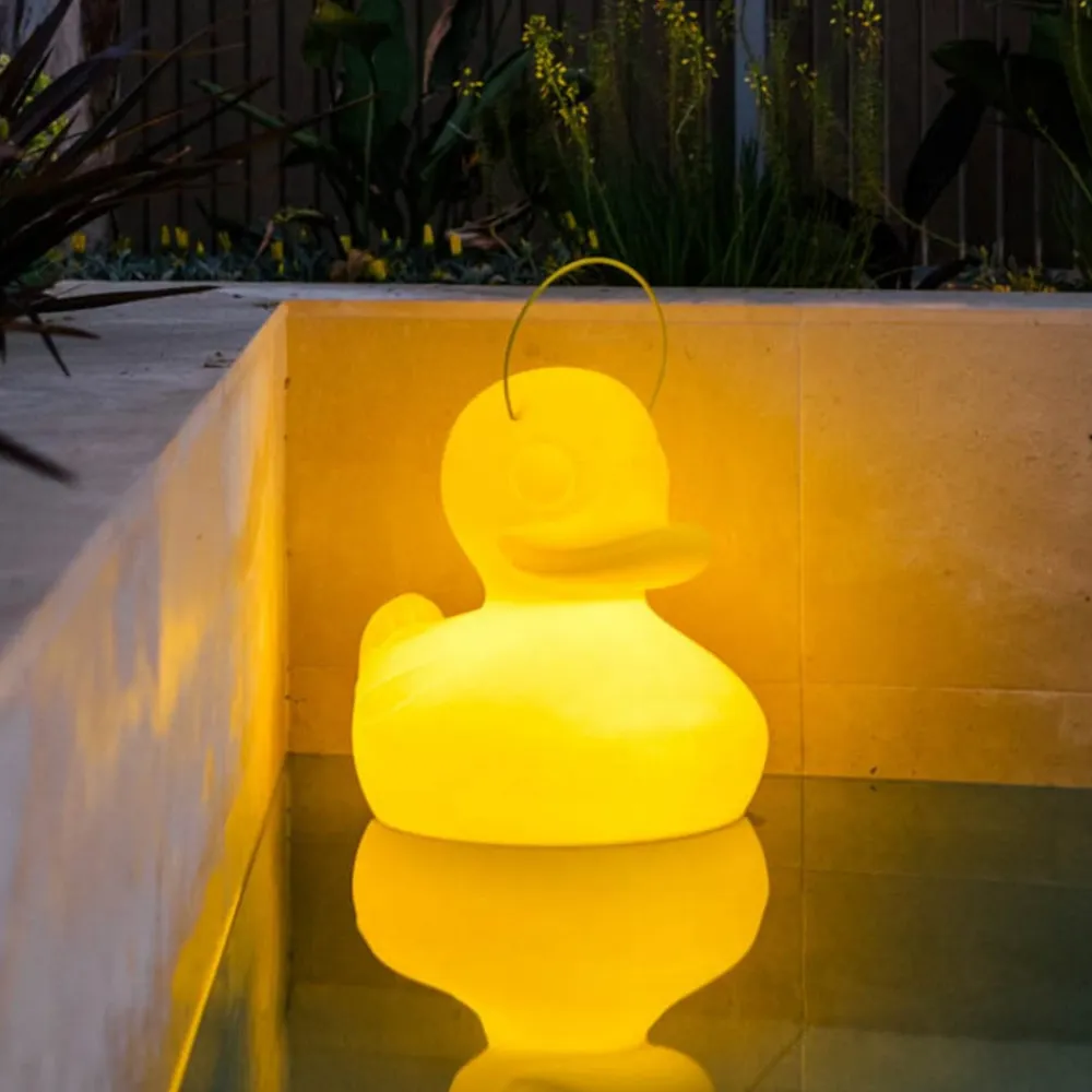 Goodnight Light Dekorationsbelysning|Terrassebelysning>DUCK-DUCK XL udendørs LED-designerlampe, gul