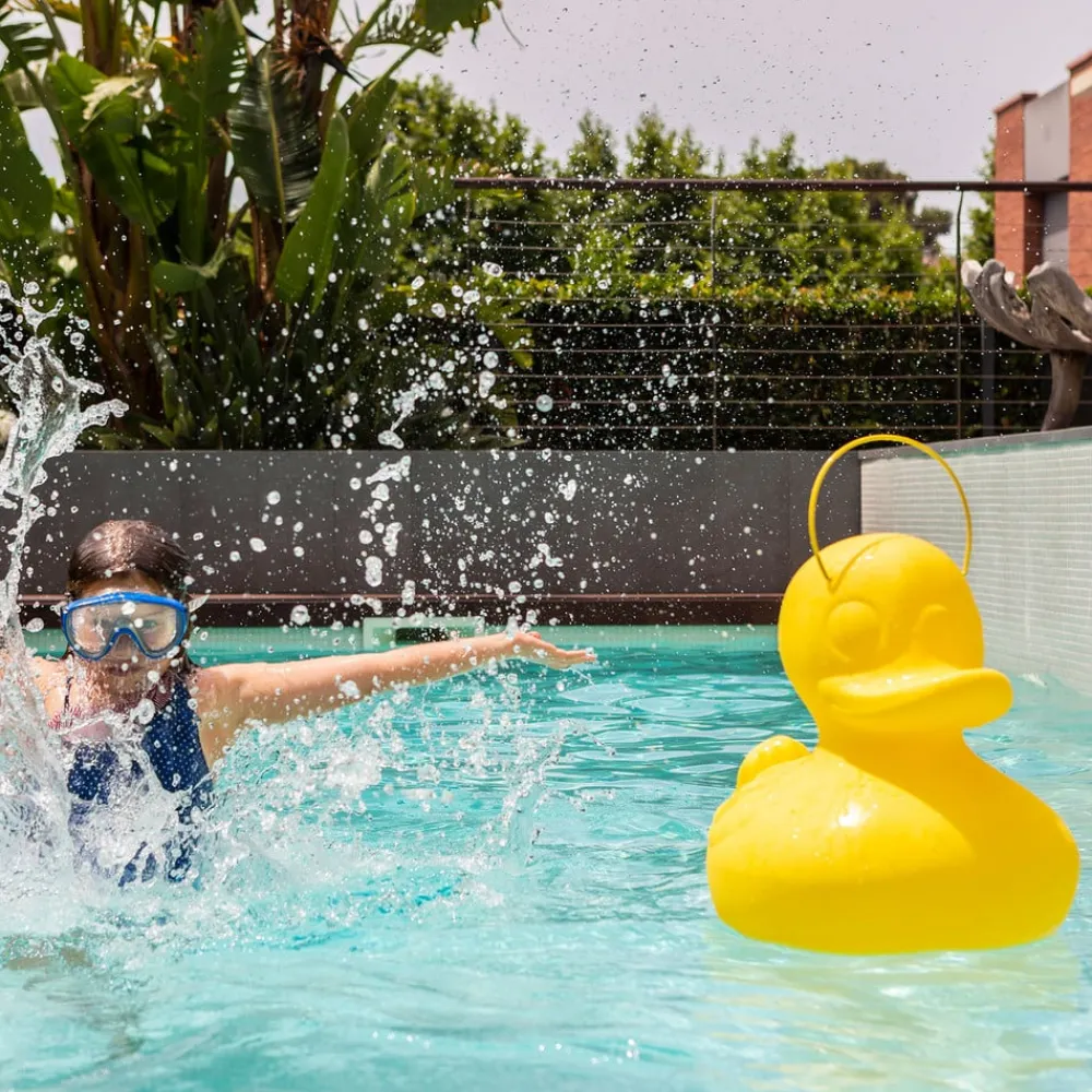 Goodnight Light Dekorationsbelysning|Terrassebelysning>DUCK-DUCK XL udendørs LED-designerlampe, gul