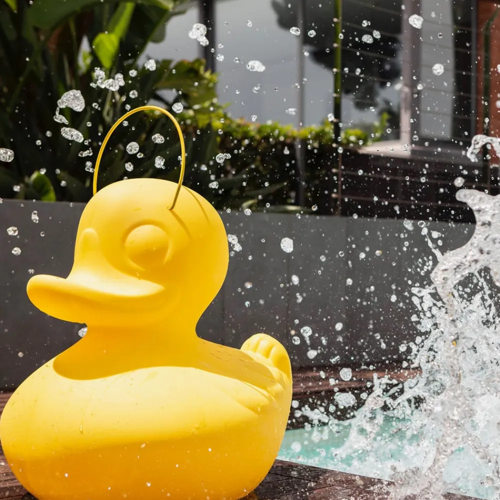 Goodnight Light Dekorationsbelysning|Terrassebelysning>DUCK-DUCK XL udendørs LED-designerlampe, gul