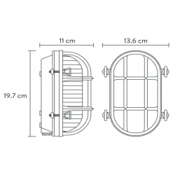 Lucide Dudley udendørs væglampe, messing