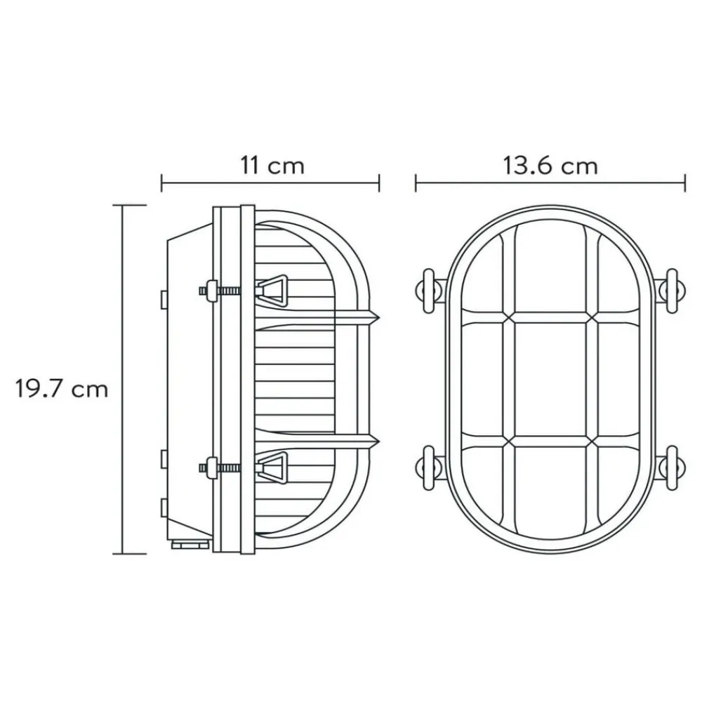 Lucide Dudley udendørs væglampe, messing