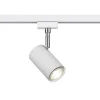 Trio Lighting DUOline 782401 skinnespot, Ø 6 cm, hvid, 2-faset, GU10