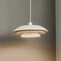 Dyberg Larsen Pendellamper>DL45 hængelampe metal hvid