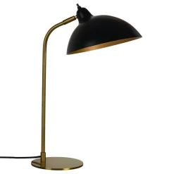 Dyberg Larsen Arbejdsrum/Kontor|Bordlamper>Futura bordlampe, messing/sort
