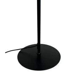 Dyberg Larsen gulvlampe Calix, sort/naturfarvet, 150 cm