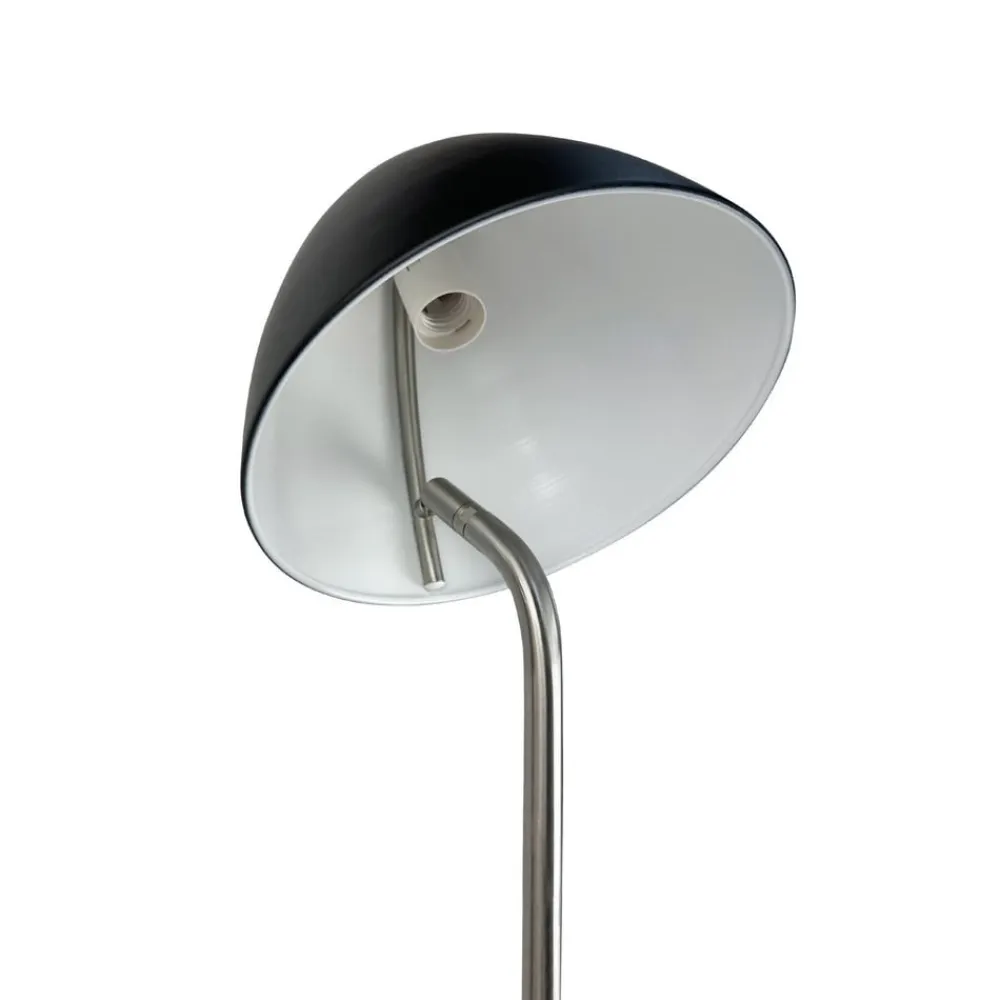 Dyberg Larsen Gulvlamper|Gulvlamper>gulvlampe Oulu, sort/stål, højde 128 cm