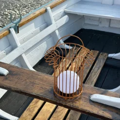 Dyberg Larsen Dekorationsbelysning>LED-bordlampe Kurv, terracotta, metal