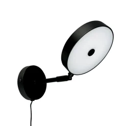 Dyberg Larsen LED-væglampe Starlight, sort, Ø 14 cm