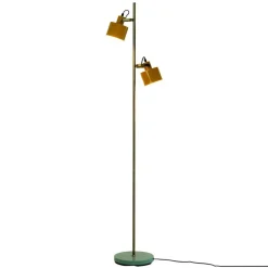 Dyberg Larsen Ocean gulvlampe karry/messing/turkis