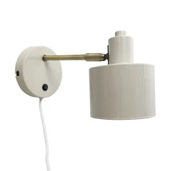 Ocean væglampe, beige, Ø 11 cm, metal^Dyberg Larsen Online