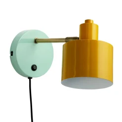 Ocean væglampe, karry messing turkis^Dyberg Larsen Online