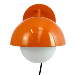 Dyberg Larsen Rose væglampe, blank orange