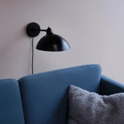 væglampe Futura, sort, bredde 25,6 cm^Dyberg Larsen New