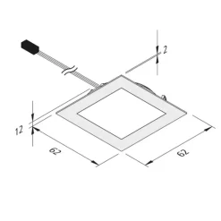 Hera Underskabsbelysning>Dynamic FAQ 58 integreret LED-møbellys 3 W CCT