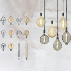 Trio Lighting E27 4 W 2.700K Diamant LED-pære, ravgul