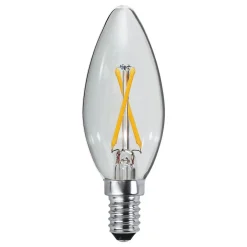 E14 B35 LED-kertepære 2 W 2.700 K filament 250lm^STAR TRADING
