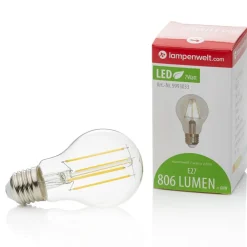 E27 LED-filament 7 W 806lm 2.700 K klar, 3 stk^Lindby New