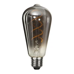 STAR TRADING E27 ST64 2 W rustik LED-pære, filament 2.100 K røg