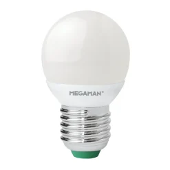 MEGAMAN E27 3,5W mat LED-dråbepære, 2.800 K