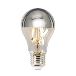 E27 3,5W topforspejlet LED-pære A60, 2700K sølv^Lucande Online