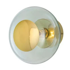 EBB & FLOW Horizon fatning guld/grøn Ø 21 cm