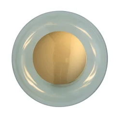 EBB & FLOW Horizon fatning guld/grøn Ø 21 cm