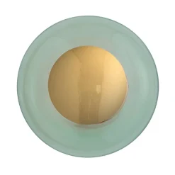 EBB & FLOW Horizon fatning guld/grøn Ø 21 cm