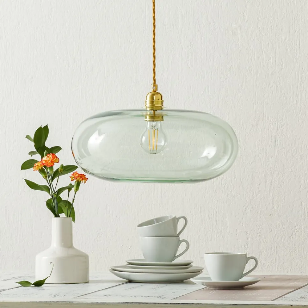 Horizon hængelampe, gul, røg Ø 36cm^EBB & FLOW Discount