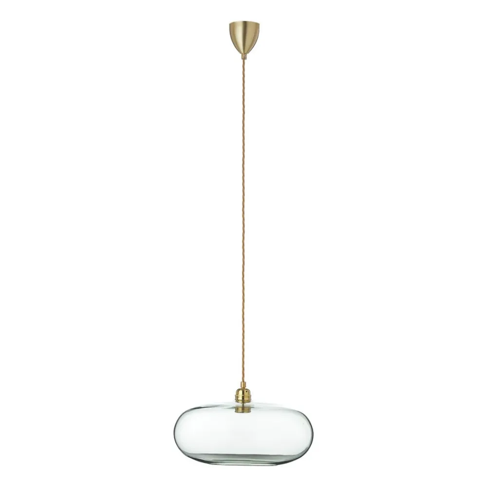 Horizon hængelampe, gul, røg Ø 36cm^EBB & FLOW Discount