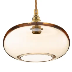 Horizon hængelampe, gul, røg Ø 21cm^EBB & FLOW Clearance