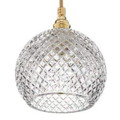 EBB & FLOW Rowan hængelampe, guld Ø 15,5cm