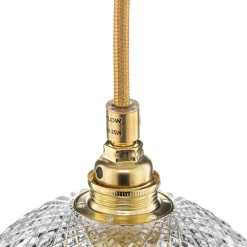 EBB & FLOW Rowan hængelampe, guld Ø 15,5cm