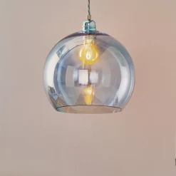 Rowan hængelampe blå-sølv Ø 28cm^EBB & FLOW Outlet