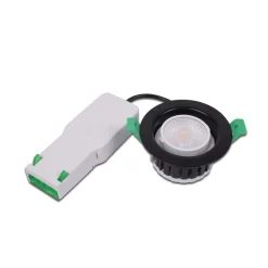 Eco R 68 LED indbygningsspot, hvid, Ø 9 cm, metal, IP65, CCT^Hera