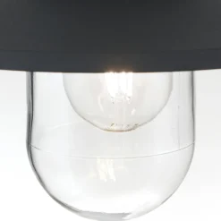 ORION Edward udendørs hængelampe, antracit, Ø 27,5 cm, aluminium