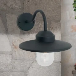Edward udendørs væglampe i vintagestil antracit^ORION Hot