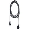 STAR TRADING Elektroniske Materialer>E27-fatning med Ute-kabel, 2,5 m, sort