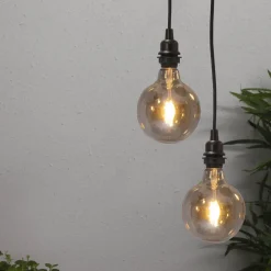 E27-fatning med Ute-kabel, 5 m, sort^STAR TRADING Sale